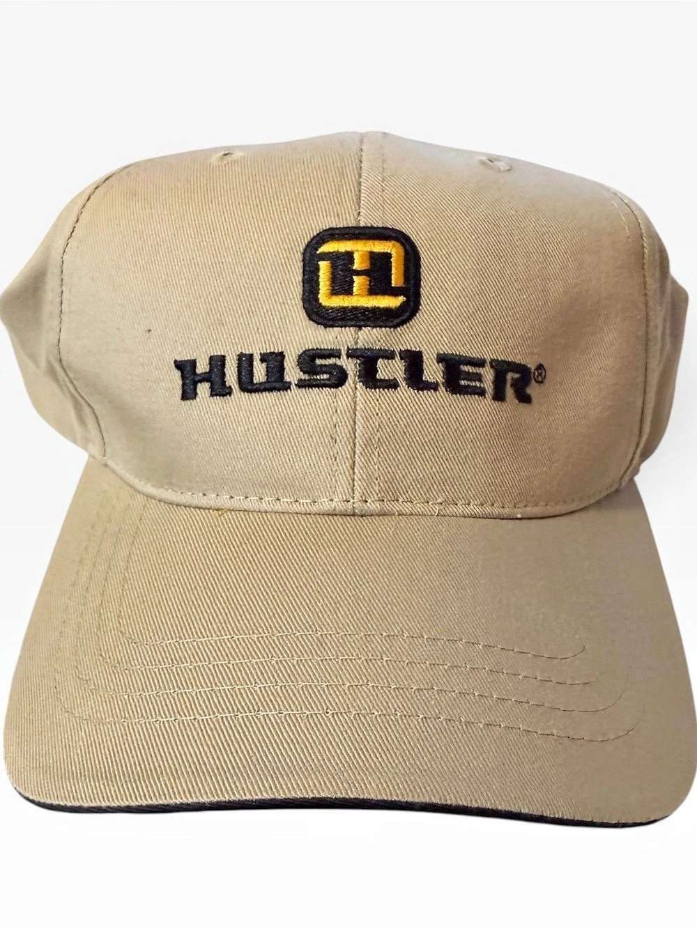 Hustler Tan Cotton Trucker Hat Adjustable Unisex 100% Cotton